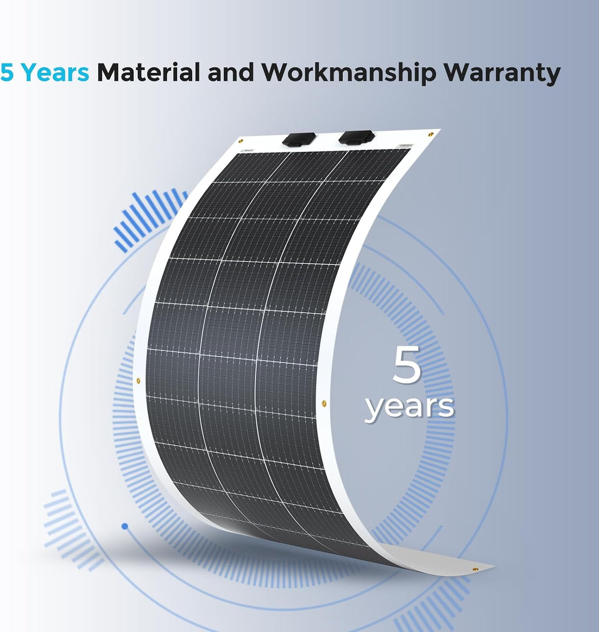 Flexible Solar Panel 100 Watt, 240° Ultra Flex Bendable