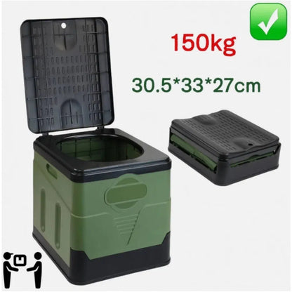 20L Camping Toilet Outdoor Portable Toilet Camping Toilet Foldable Dry Toilet