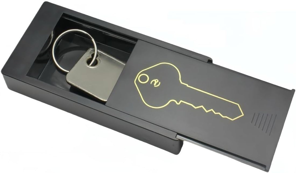 Hide a Key outside Magnetic Key Box - Emergency Key Safe, Car & Home Use, Hide a Key - Key Hider (XL)