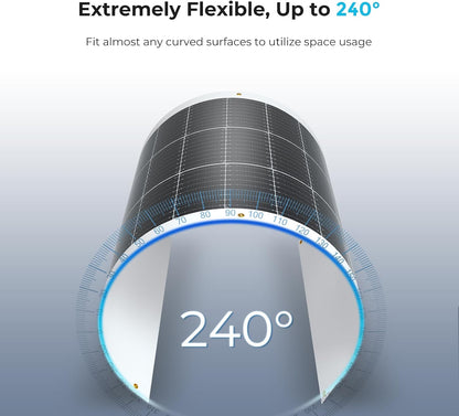 Flexible Solar Panel 100 Watt, 240° Ultra Flex Bendable