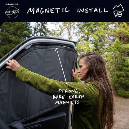 Van Essential Front Door Window Covers - Mercedes Sprinter (2019 - Current)