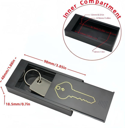 Hide a Key outside Magnetic Key Box - Emergency Key Safe, Car & Home Use, Hide a Key - Key Hider (XL)
