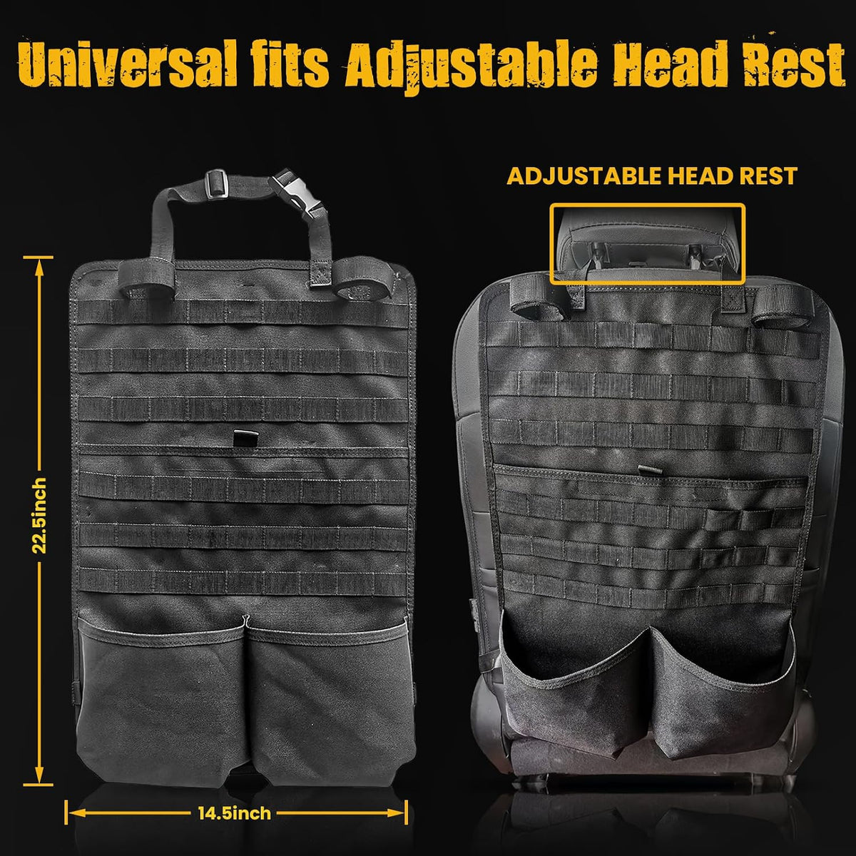 Tactical Car Seat Back Organizer