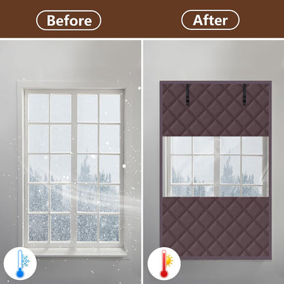 3-Layer Visible Winter Insulated Window Cover, Window Insulation Kit