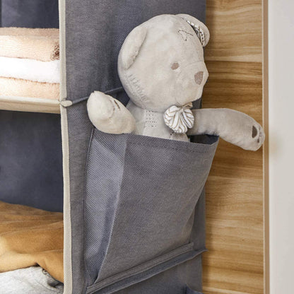 Hanging Closet Organizer and Storage, 6-Shelf, Grey