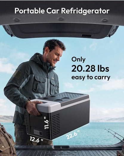 19QT 12 Volt Refrigerator, -4℉~68℉ Electric Cooler for Car