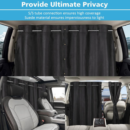 Car Divider Curtain, Car Privacy Curtains, 6.56Ft *4.42Ft