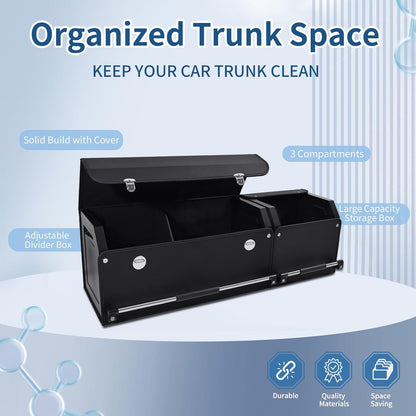 Premium Leather SUV Trunk Organizer and Storage Solution
