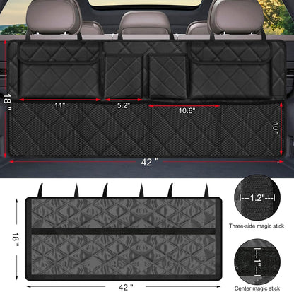 Trunk Organizer, Hanging Backseat Car Storage Bag for SUV (42"*18")