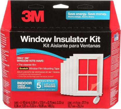 3M Indoor Window Insulator Kit - Five Pack