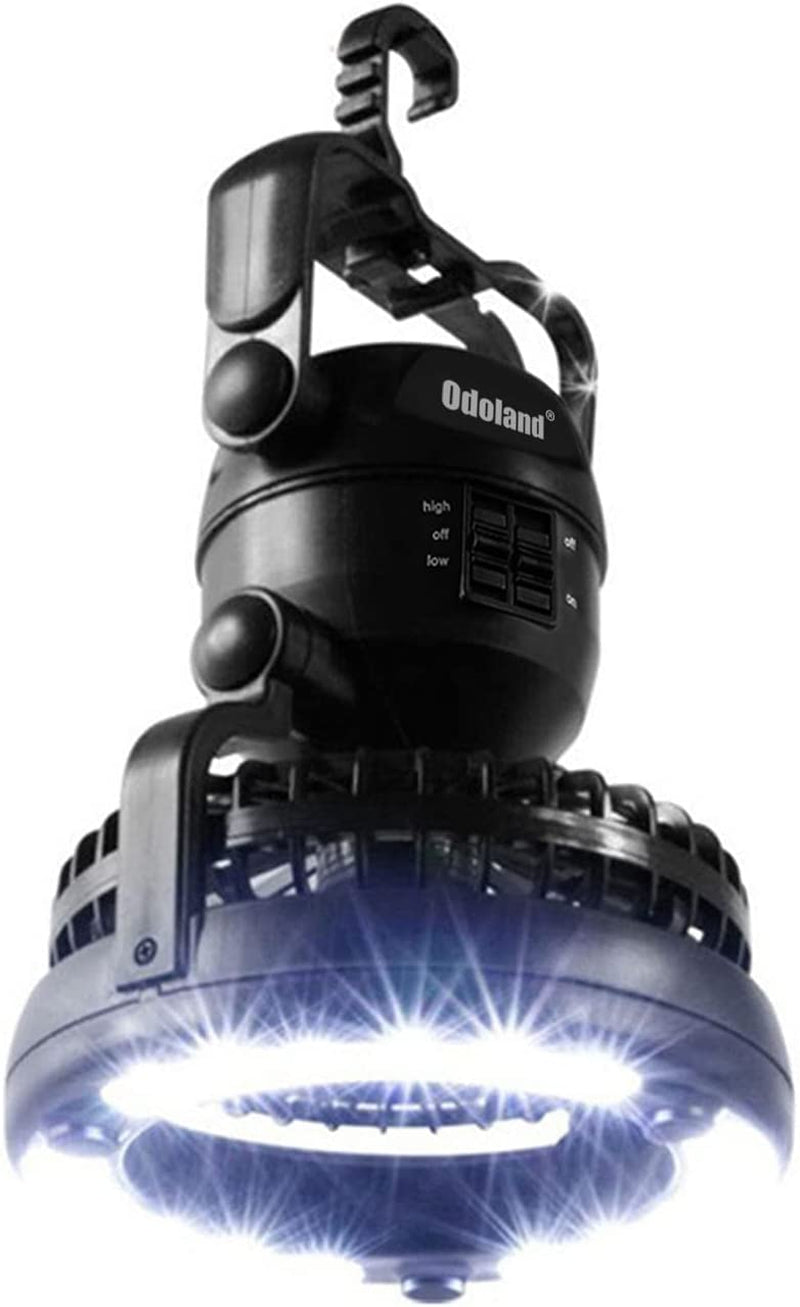 Portable LED Camping Lantern with Ceiling Fan - Hurricane Emergency
