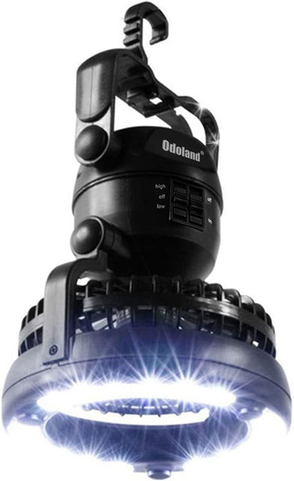 Portable LED Camping Lantern with Ceiling Fan - Hurricane Emergency