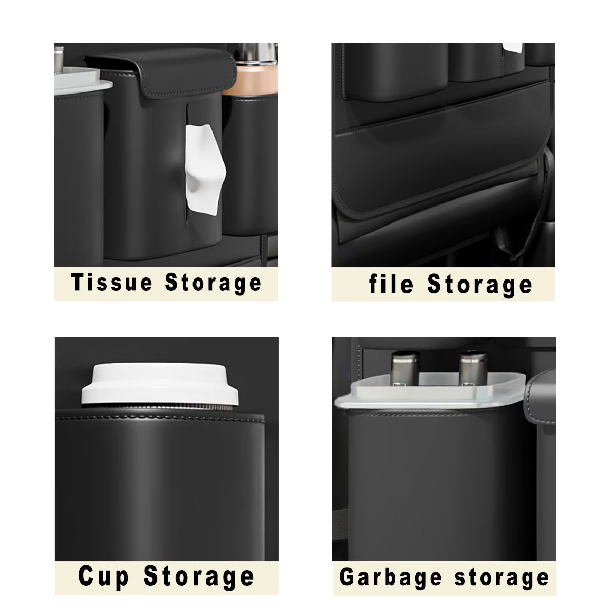 Backseat Car Organizer with Touch Screen,Protectors Kick Mats Travel Accessories for Kids,Multifunctional Seat Back Organizer Car Travel Organizer Accessories