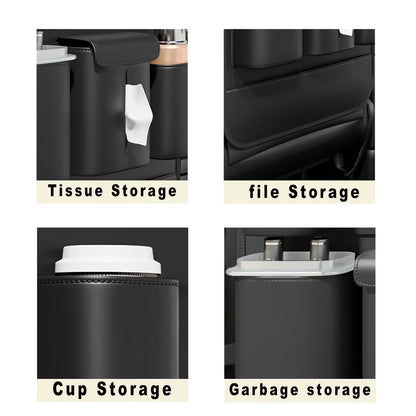 Backseat Car Organizer with Touch Screen,Protectors Kick Mats Travel Accessories for Kids,Multifunctional Seat Back Organizer Car Travel Organizer Accessories
