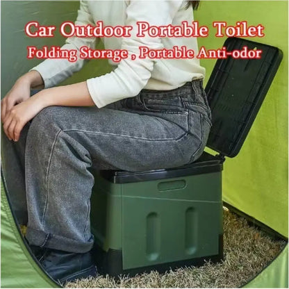 20L Camping Toilet Outdoor Portable Toilet Camping Toilet Foldable Dry Toilet