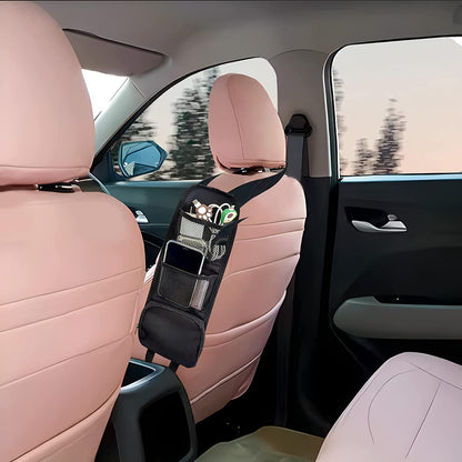 2PCS Car Seat Storage Hanging Bag, Multi-Pocket Seat Side Organizer, Multifunctional Mesh Net Pocket, Can Hold Mobile Phone, Wallet, Glasses, Suitable for Cars, Suvs, Trucks