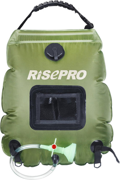 Solar Shower Bag,  5 Gallons/20L Solar Heating Premium Camping Shower Bag Hot Water with Temperature 45°C Removable Hose On/Off Switchable Shower Head Hiking Climbing Summer Shower K8