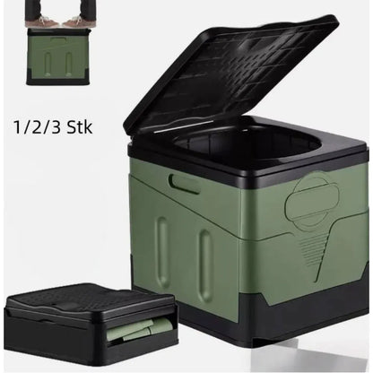 20L Camping Toilet Outdoor Portable Toilet Camping Toilet Foldable Dry Toilet