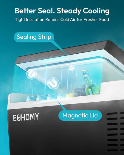 19QT 12 Volt Refrigerator, -4℉~68℉ Electric Cooler for Car
