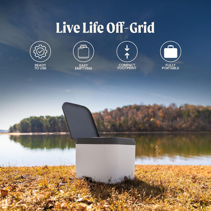 NOMAD Self-Contained Composting Toilet – Urine-Diverting, Portable RV