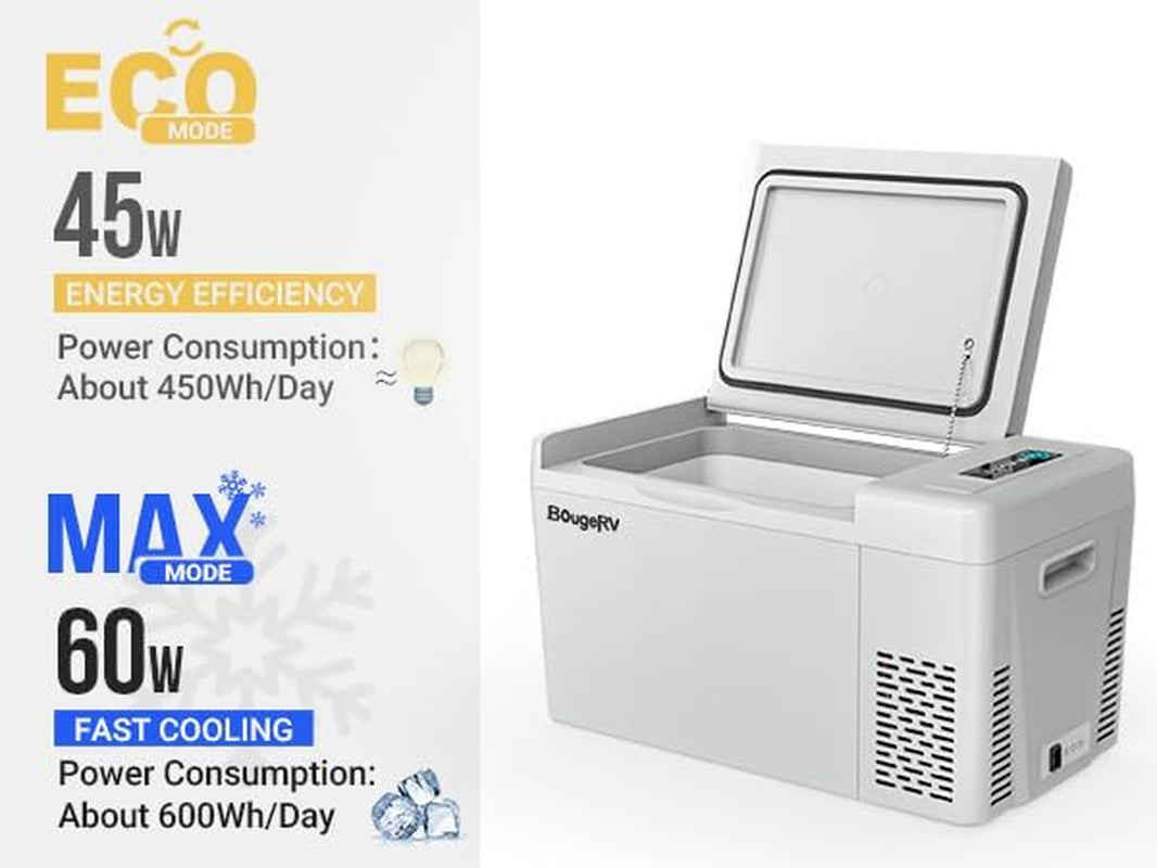 12V Refrigerator 23 Quart, -8℉~50℉ Portable Freezer for Car, Grey
