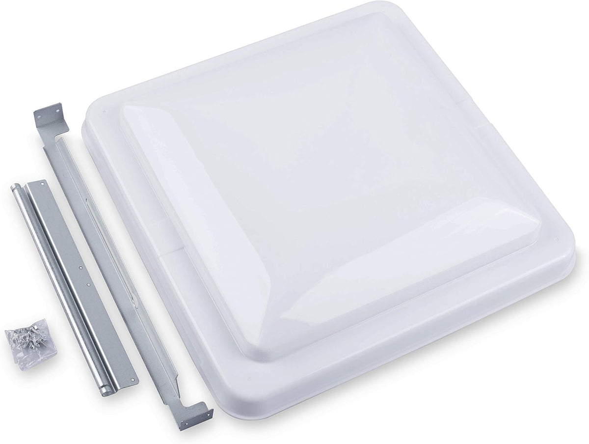 14.5 Inch Universal RV Roof Vent for Trailer, Camper, Motorhome - RV Vent Covers for Roof - OEM Lid Replacement (14.5 X 14.5 White 1-Pack)