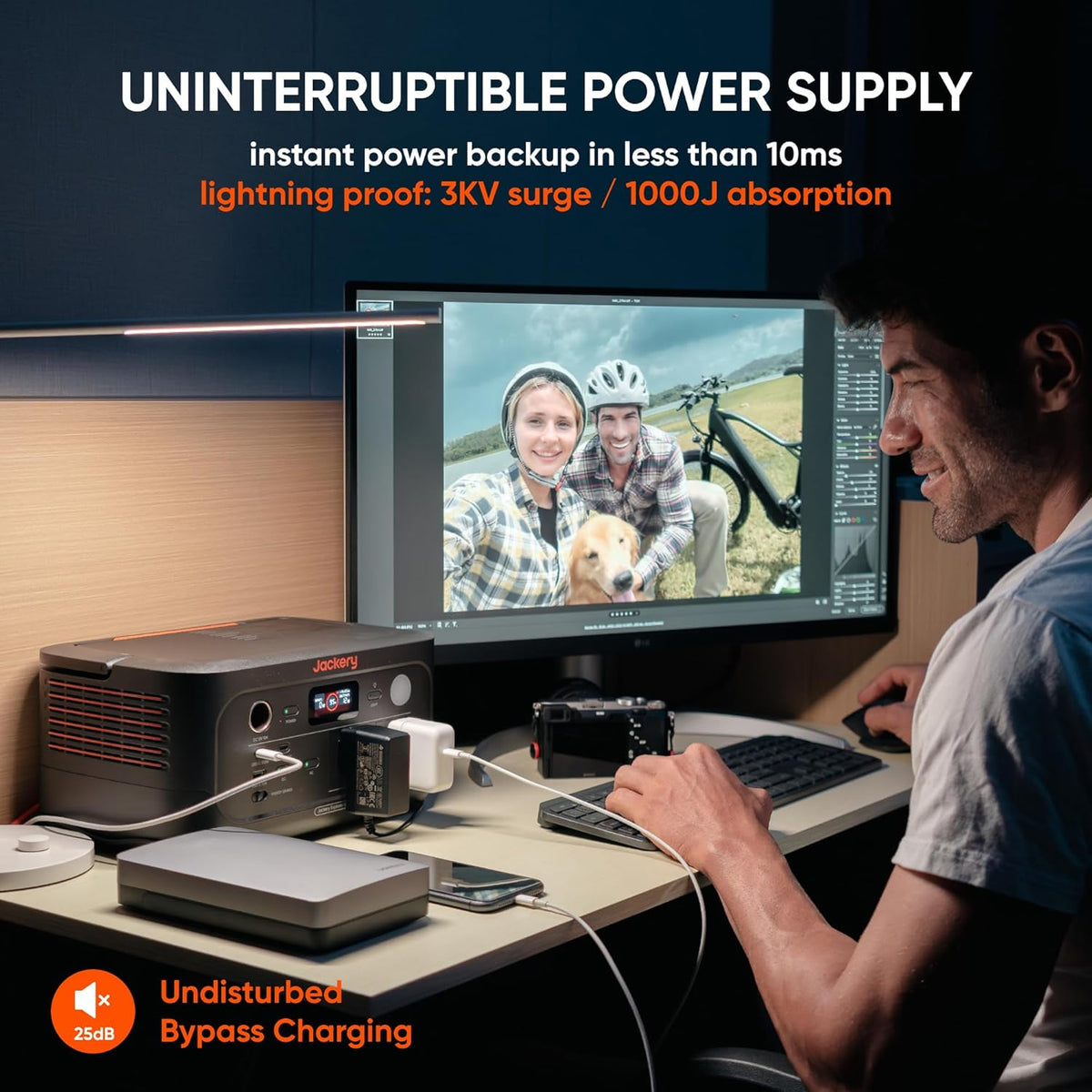 Jackery Explorer 500 V2 Power Station, 512Wh/500W, AC Cable Included