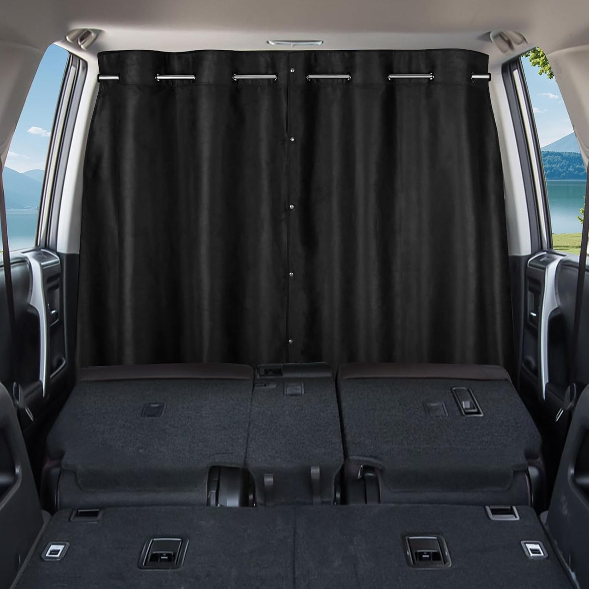 Car Divider Curtain, Car Privacy Curtains, 6.56Ft *4.42Ft
