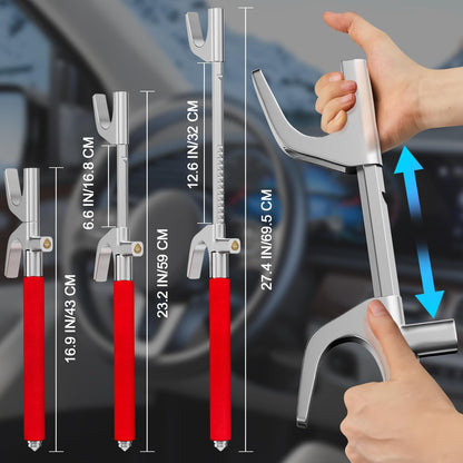 Steering Wheel Lock Universal Security Car Locks with Safety Hammer