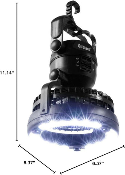 Portable LED Camping Lantern with Ceiling Fan - Hurricane Emergency