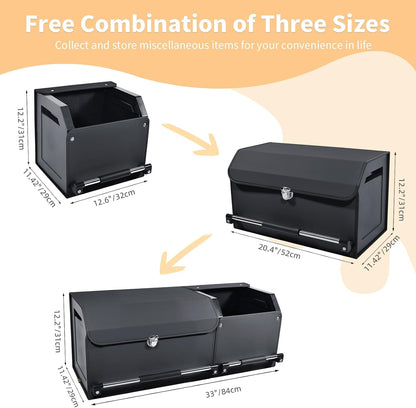 Leather Car Trunk Organizer SUV Trunk Organizer Car Trunk Storage Organizer