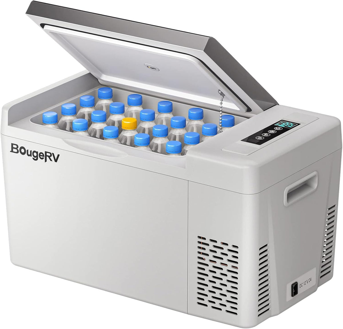 12V Refrigerator 23 Quart, -8℉~50℉ Portable Freezer for Car, Grey